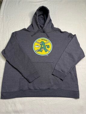 Fanatics MLB Oakland Sacramento Athletics Swingin As Hoodie Sweatshirt Mens 3XL